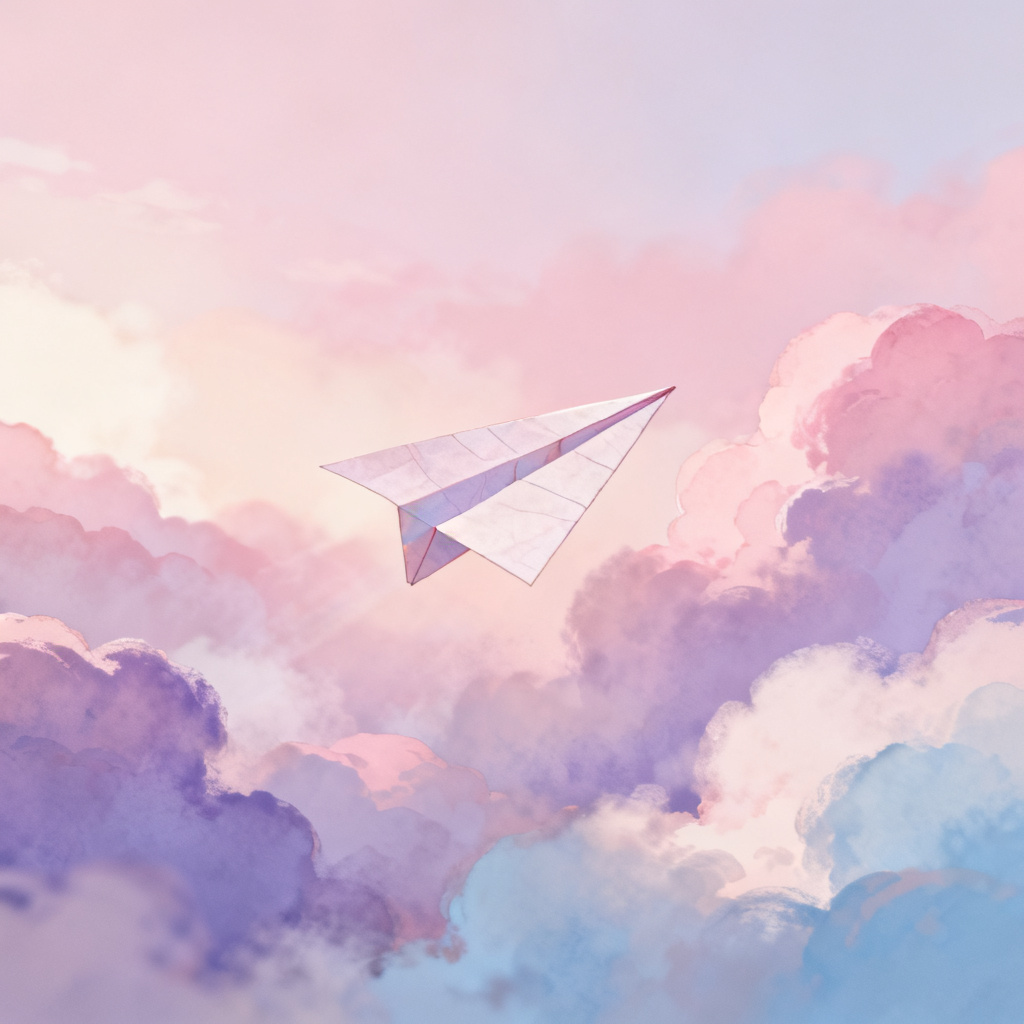 Pastel skies, anime style